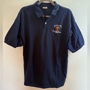 Loreneillo’s Lobster Cancun Mexico Blue Polo Shirt L